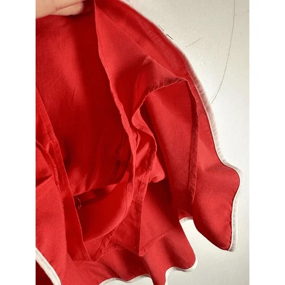 Tularosa Carrie Revolve Romper‎ Mini Dress Red White Woman's Size L - Picture 9 of 16